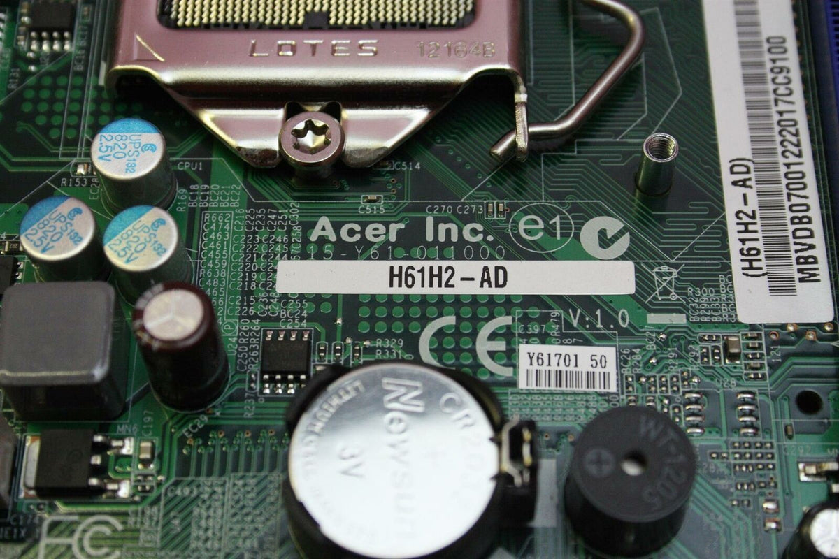Acer Veriton VX2611 Socket LGA1155 Motherboard With I/O Shield H61H2-AD