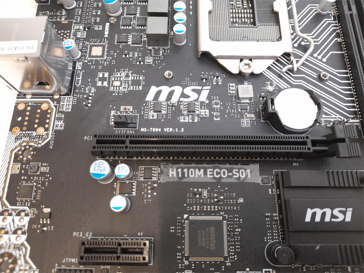 MSI H110M ECO-S01 Socket LGA 1151 DDR4 Motherboard