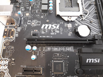 MSI H110M ECO-S01 Socket LGA 1151 DDR4 Motherboard