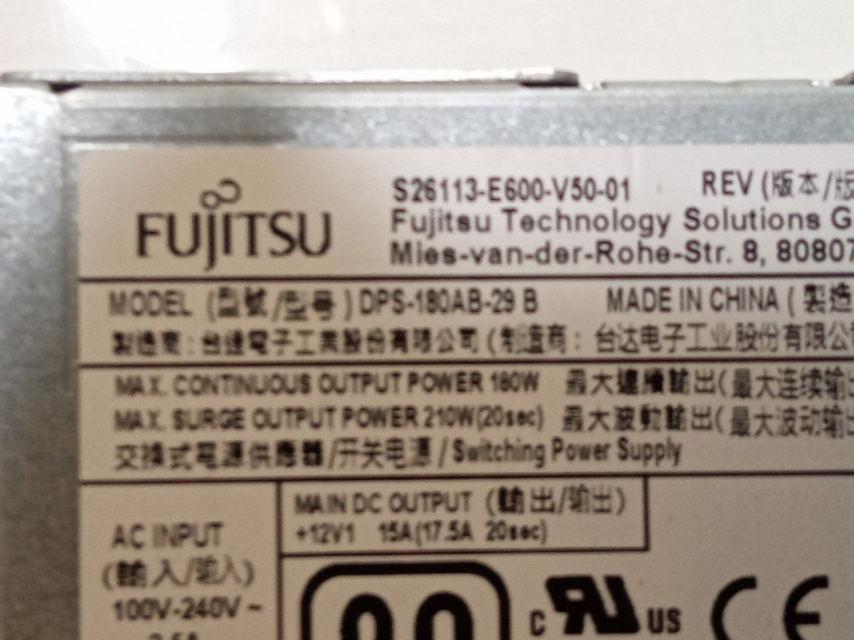 Fujitsu DPS-180AB-29 B 180W Power Supply Unit