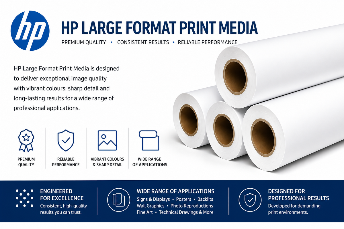 HP C0F09A Colorfast Self-adhesive Vinyl 54" 1372mm x 12.2m 190gsm Roll