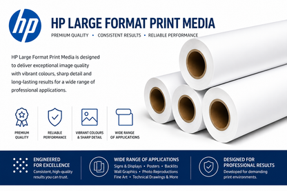 HP C0F09A Colorfast Self-adhesive Vinyl 54" 1372mm x 12.2m 190gsm Roll