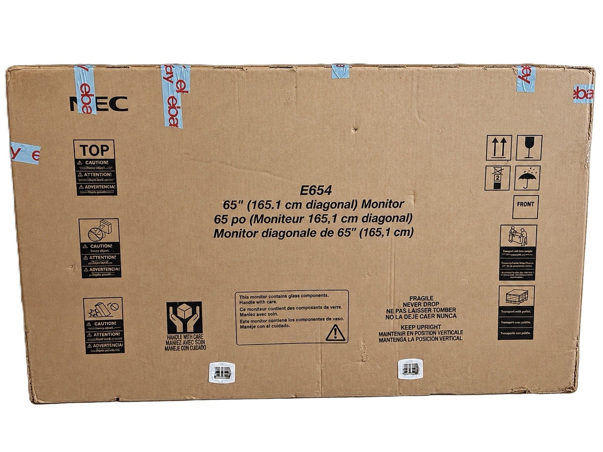 NEC MultiSync E654 65" 1080p Digital Signage Display HDMI VGA Stand Remote