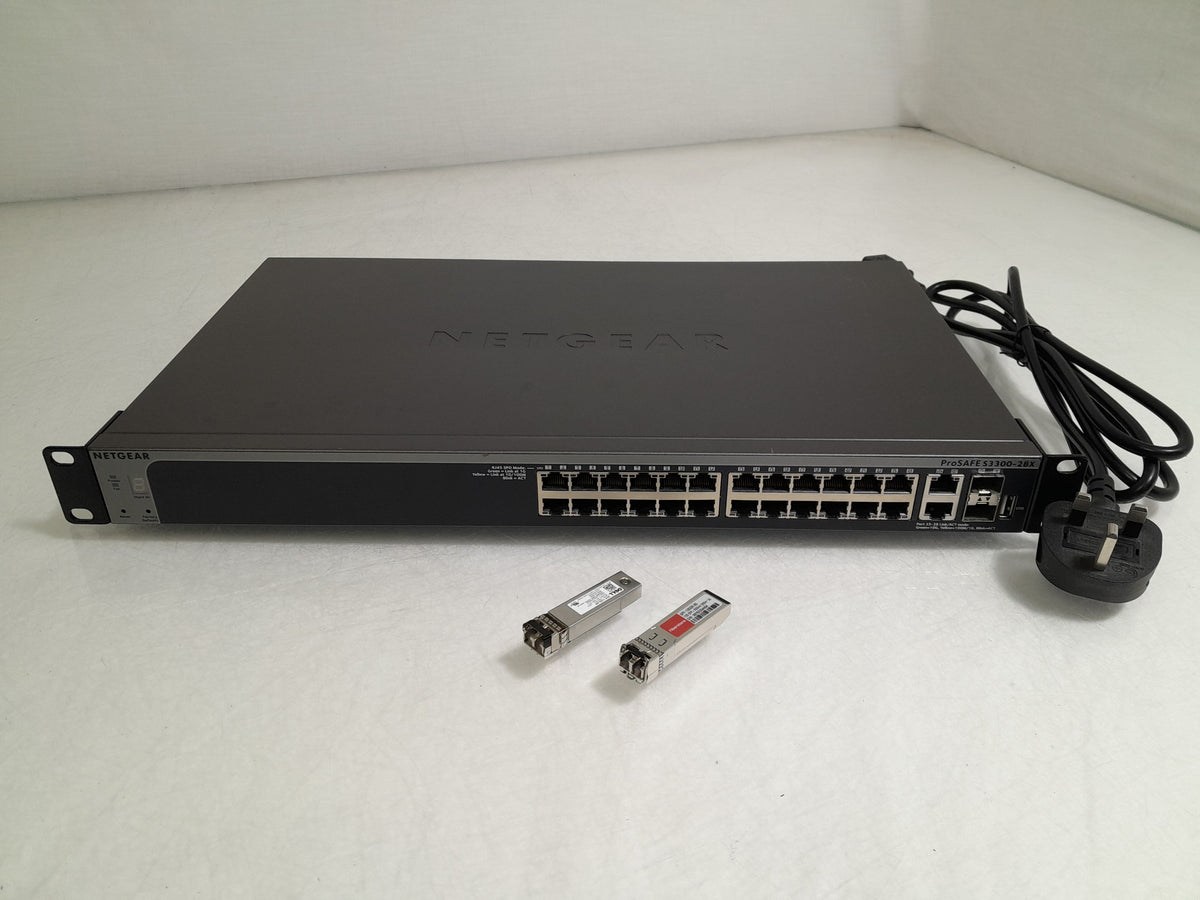 NETGEAR ProSAFE GS728TX 28-Port Gigabit Stackable Smart Managed Switch with 4 10G Ports