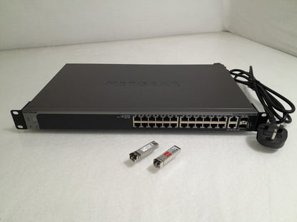 NETGEAR ProSAFE GS728TX 28-Port Gigabit Stackable Smart Managed Switch with 4 10G Ports