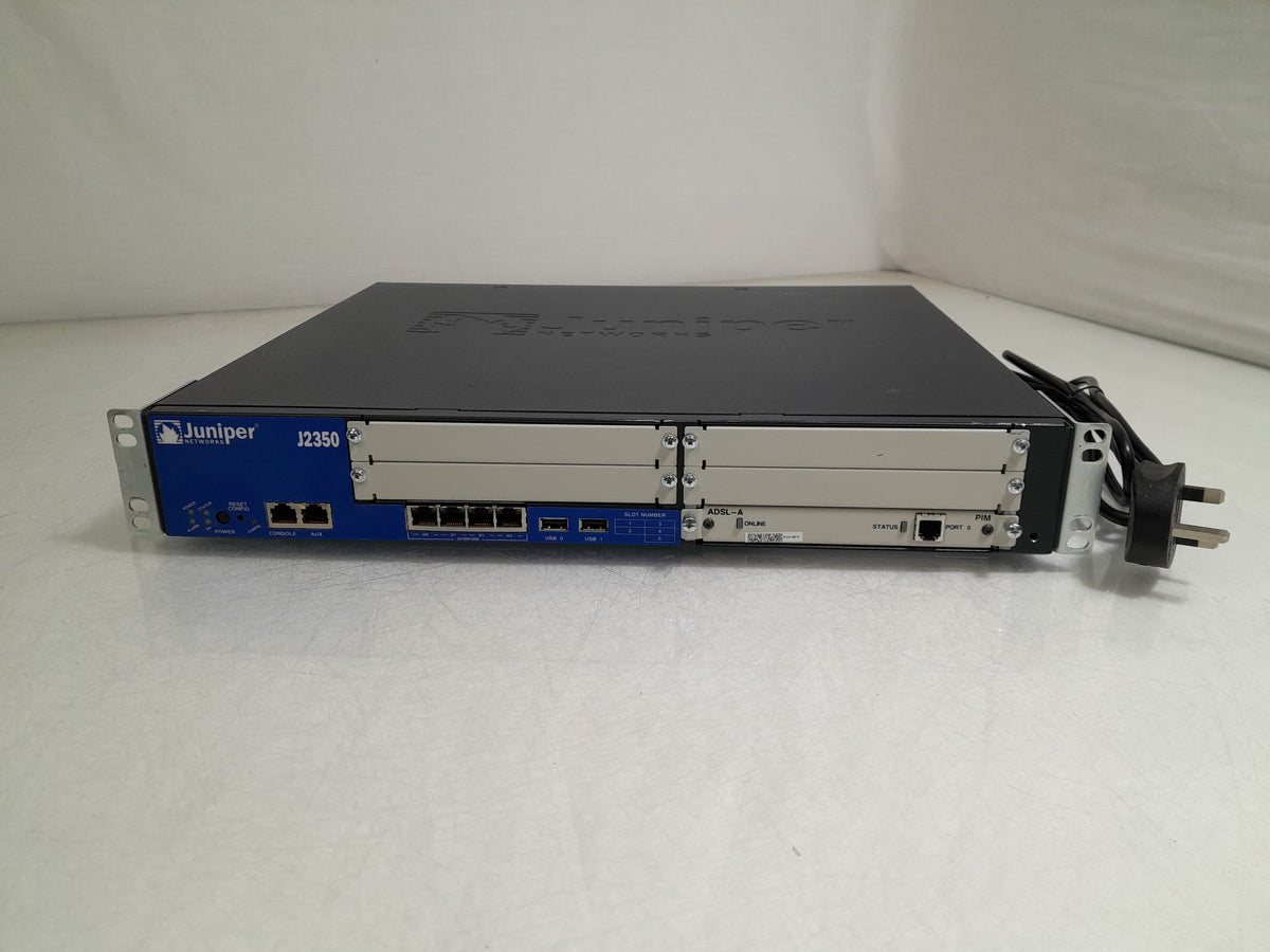Juniper Networks J2350-JB-SC J-Series Modular Services Router (Inc. 1x ADSL PIM)