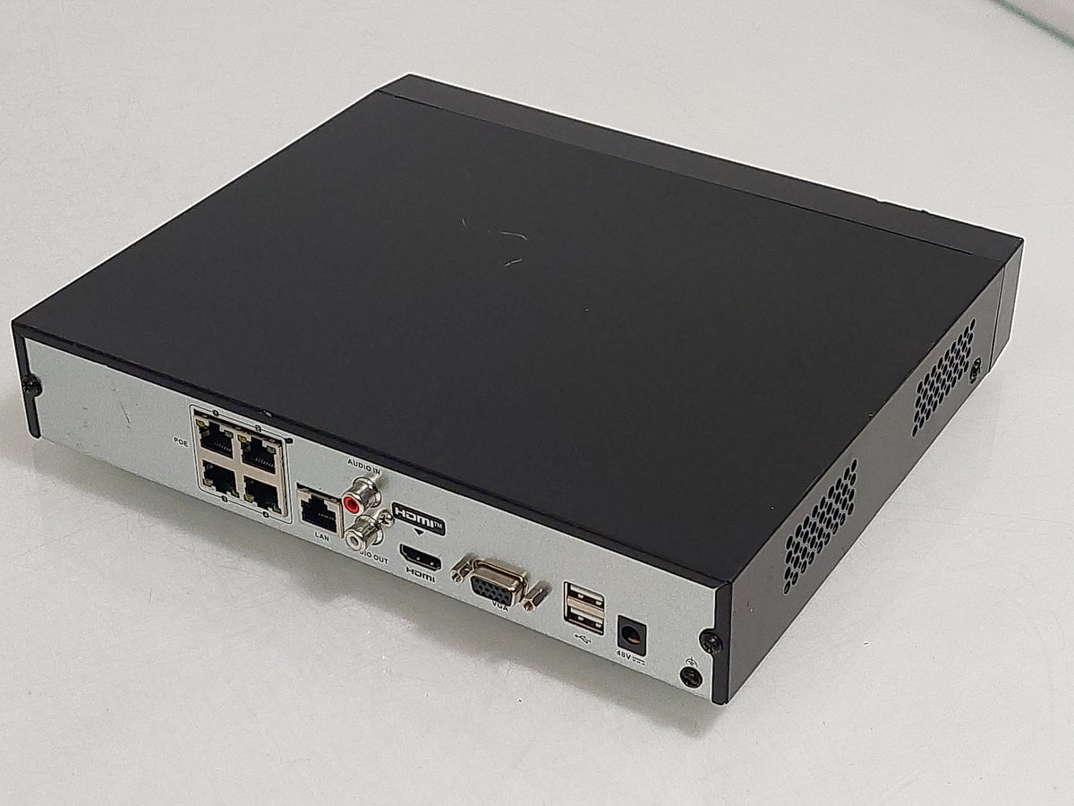 HiLook Hikvision NVR-104MH-C/4P 4CH PoE 4K 8MP Network Video Recorder