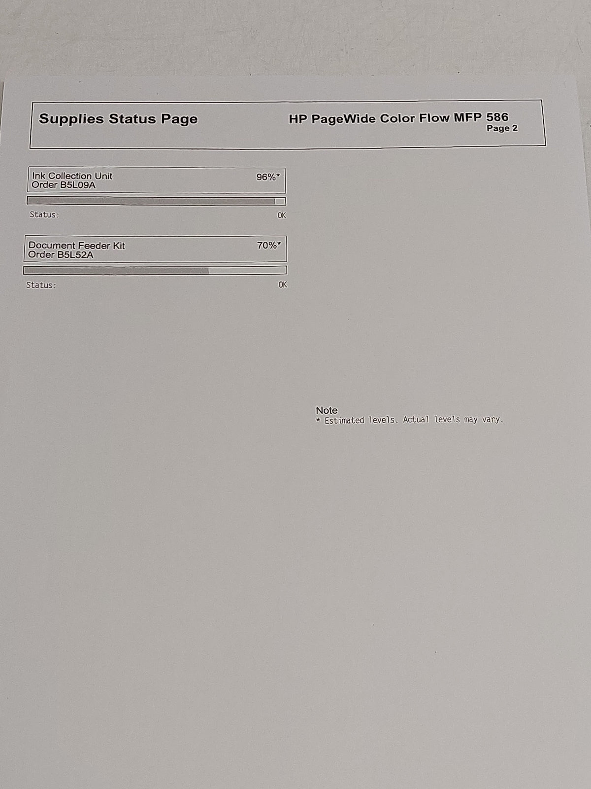 HP PageWide Enterprise Color Flow MFP 586z G1W41A A4 Colour Printer