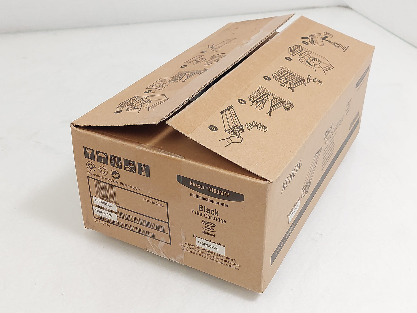 Genuine Xerox 113R00726 High Capacity Black Toner Cartridge – Phaser 6180 / 6180MFP
