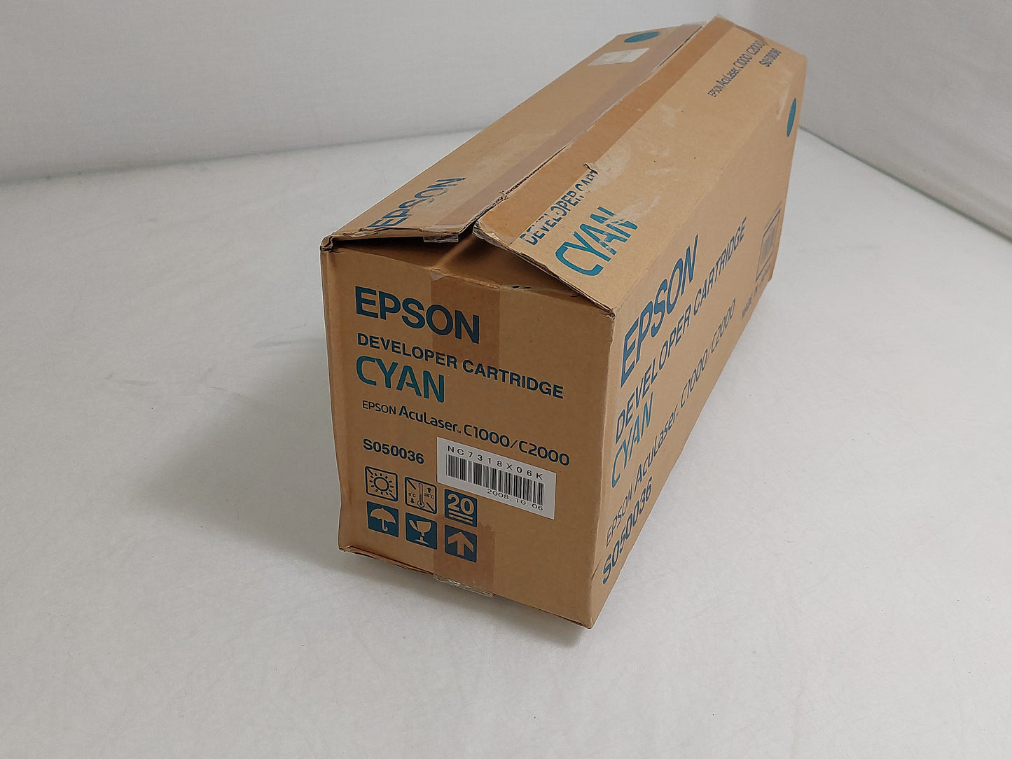 Genuine Epson S050036 Cyan Developer Toner Cartridge – AcuLaser C1000/C2000