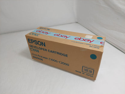 Genuine Epson S050036 Cyan Developer Toner Cartridge – AcuLaser C1000/C2000