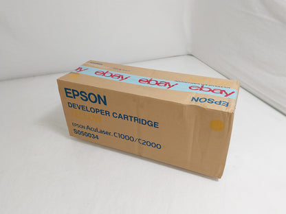 Genuine Epson S050034 Yellow Developer Toner Cartridge – AcuLaser C1000/C2000