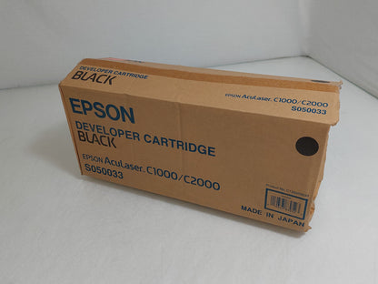 Genuine Epson S050033 Black Developer Toner Cartridge – AcuLaser C1000/C2000