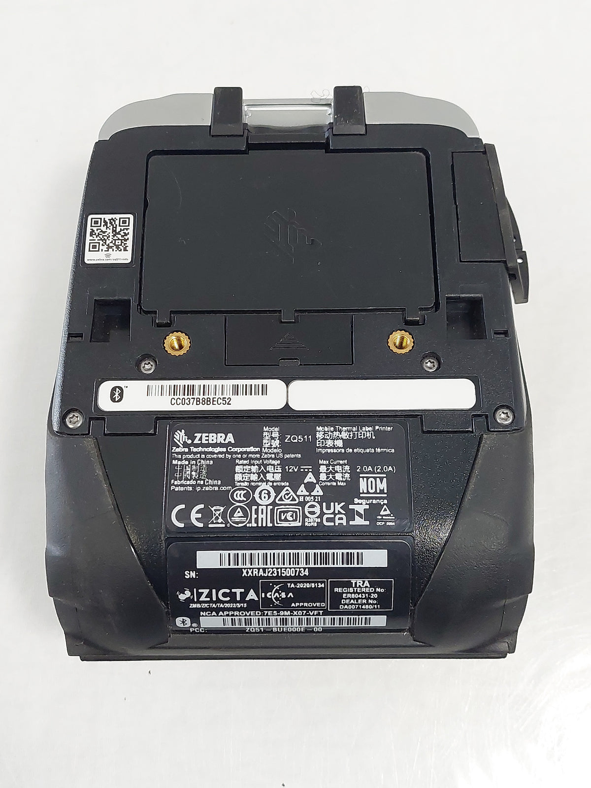 Zebra ZQ511 3" Rugged Mobile Printer