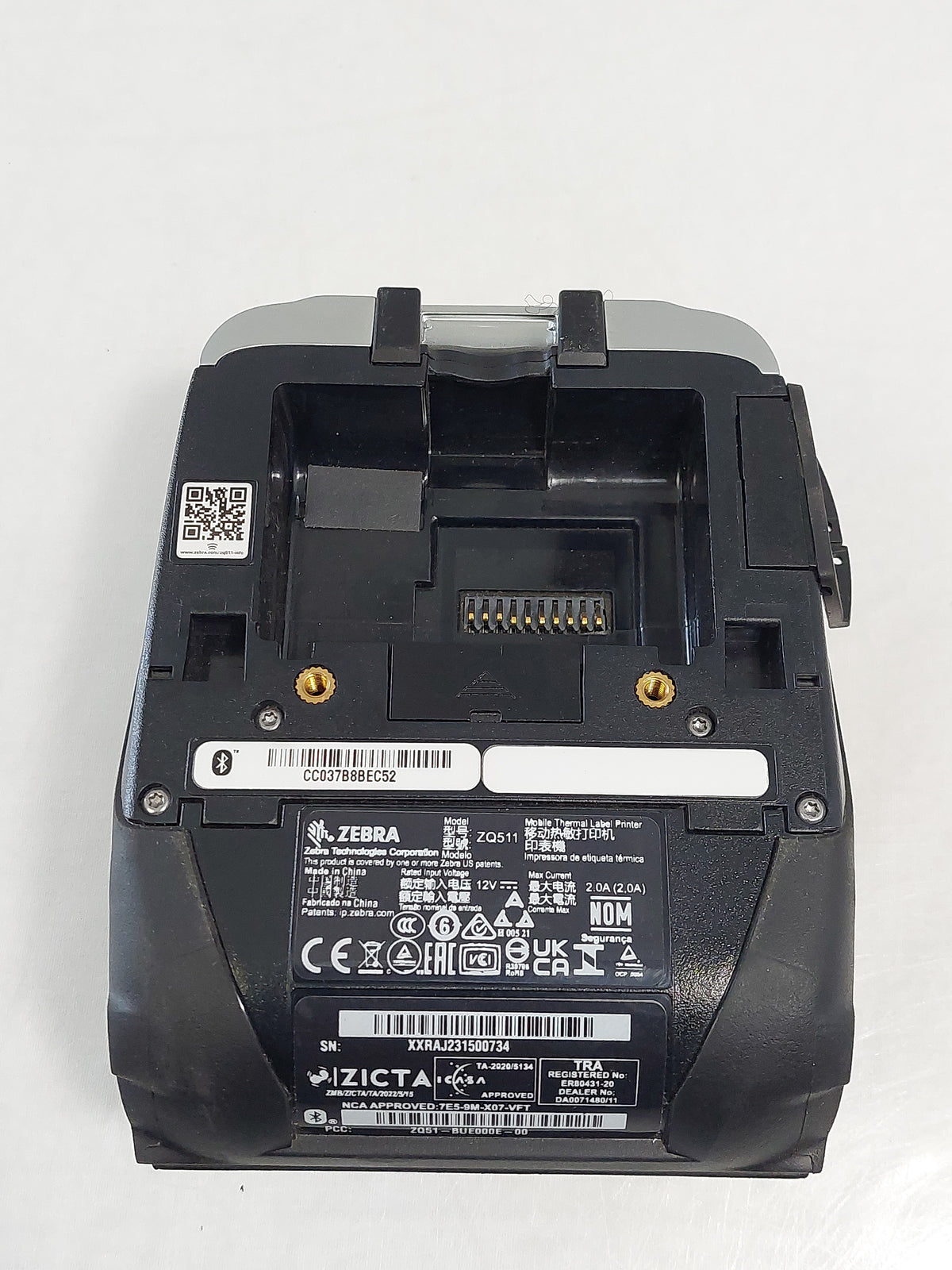 Zebra ZQ511 3" Rugged Mobile Printer