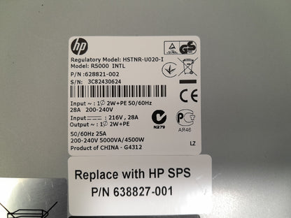 HP R5000 INTL 5000VA / 4500W Line-Interactive 3U Rackmount UPS (HSTNR-U020-I, No Batteries)