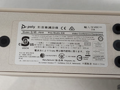 HP Poly Studio X30 Conference Room Camera