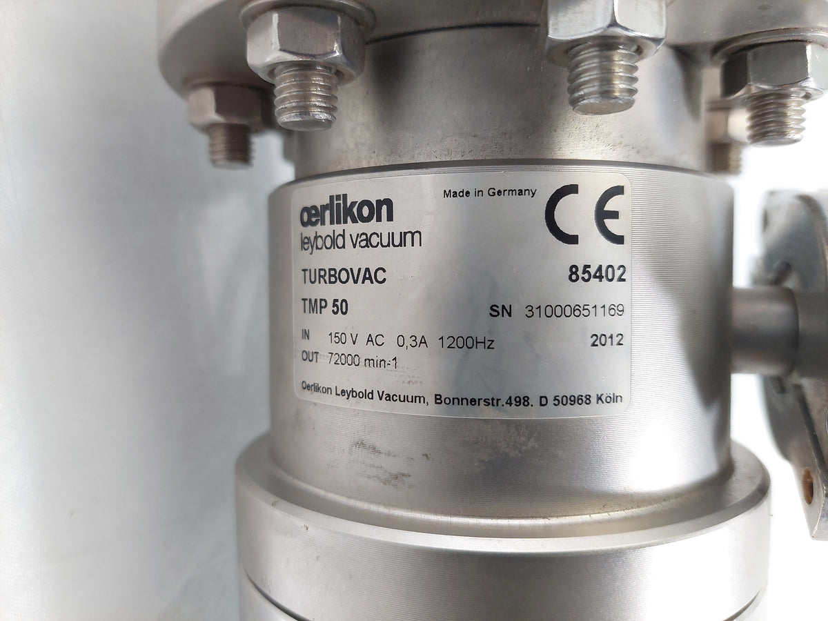 Oerlikon Leybold Vacuum Turbovac TMP 50 Turbomolecular Pump