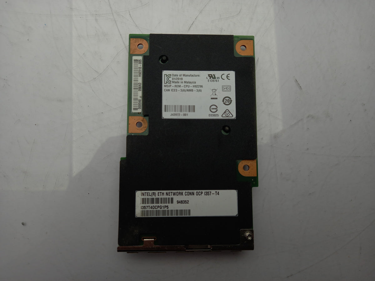 Intel i357-T4 1Gb Quad Port Mezzanine Network Card J43972-001 