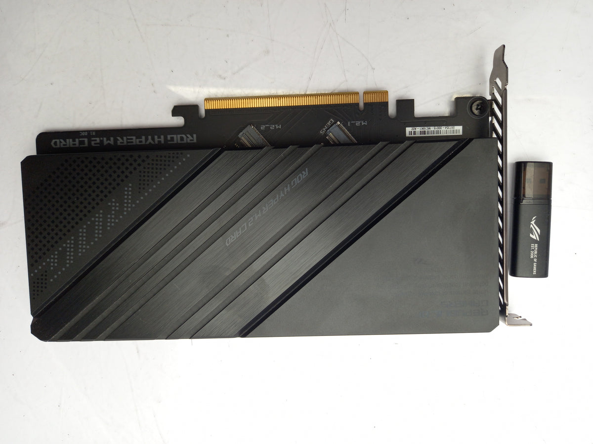 ASUS ROG HYPER M.2 NVMe Card Expansion Card PCIe 5.0 with USB Installation