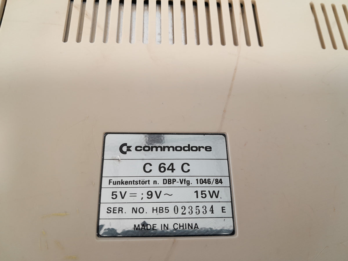 Commodore 64C Home Computer with 1530 Datasette Unit