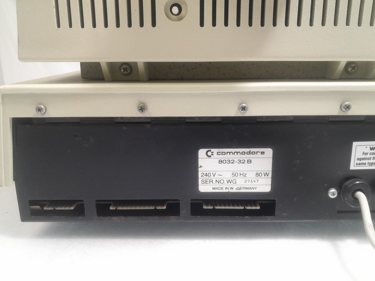 Commodore CBM 8032-32B PET 96KB Vintage Computer 64K Expansion No Power