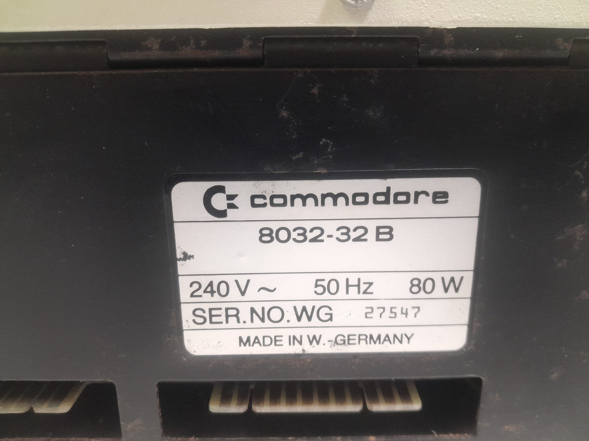 Commodore CBM 8032-32B PET 96KB Vintage Computer 64K Expansion No Power