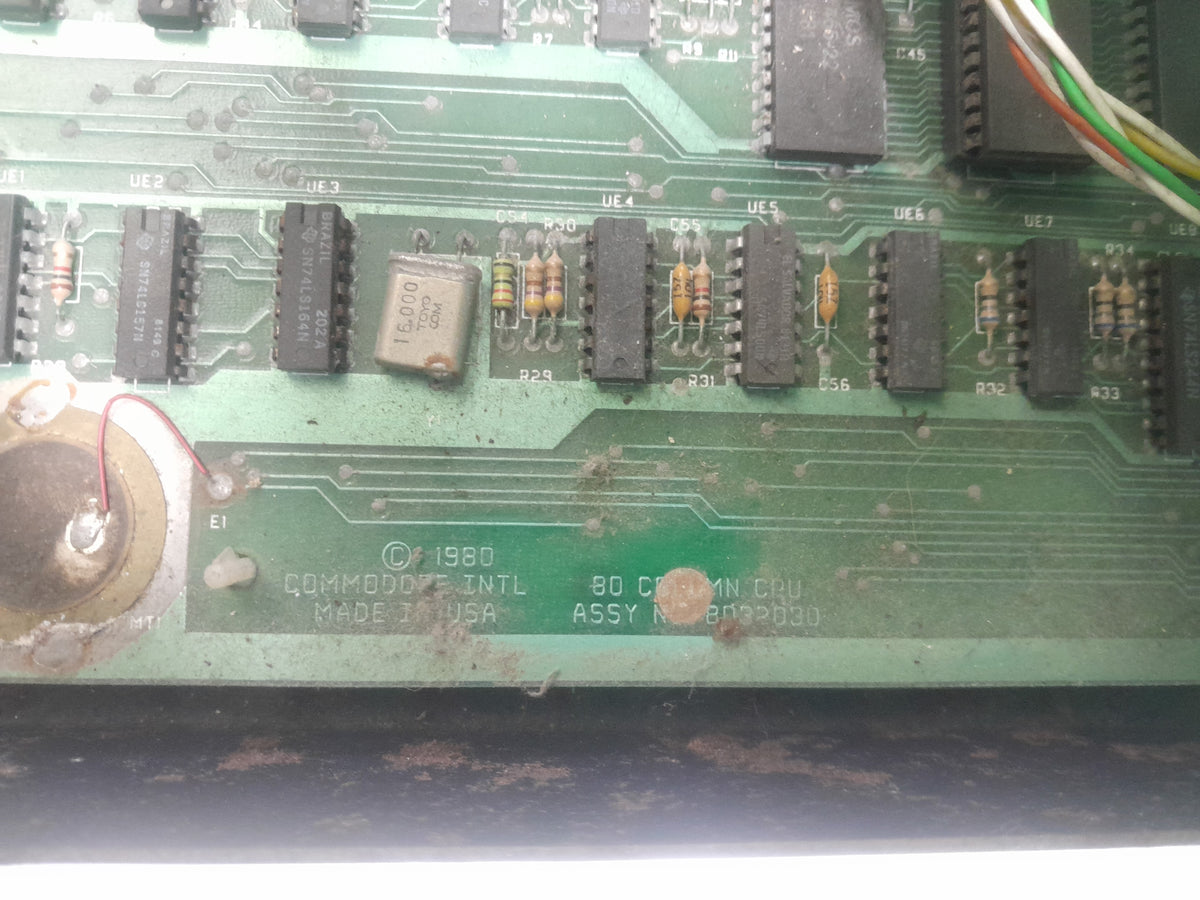 Commodore CBM 8032-32B PET 96KB Vintage Computer 64K Expansion No Power