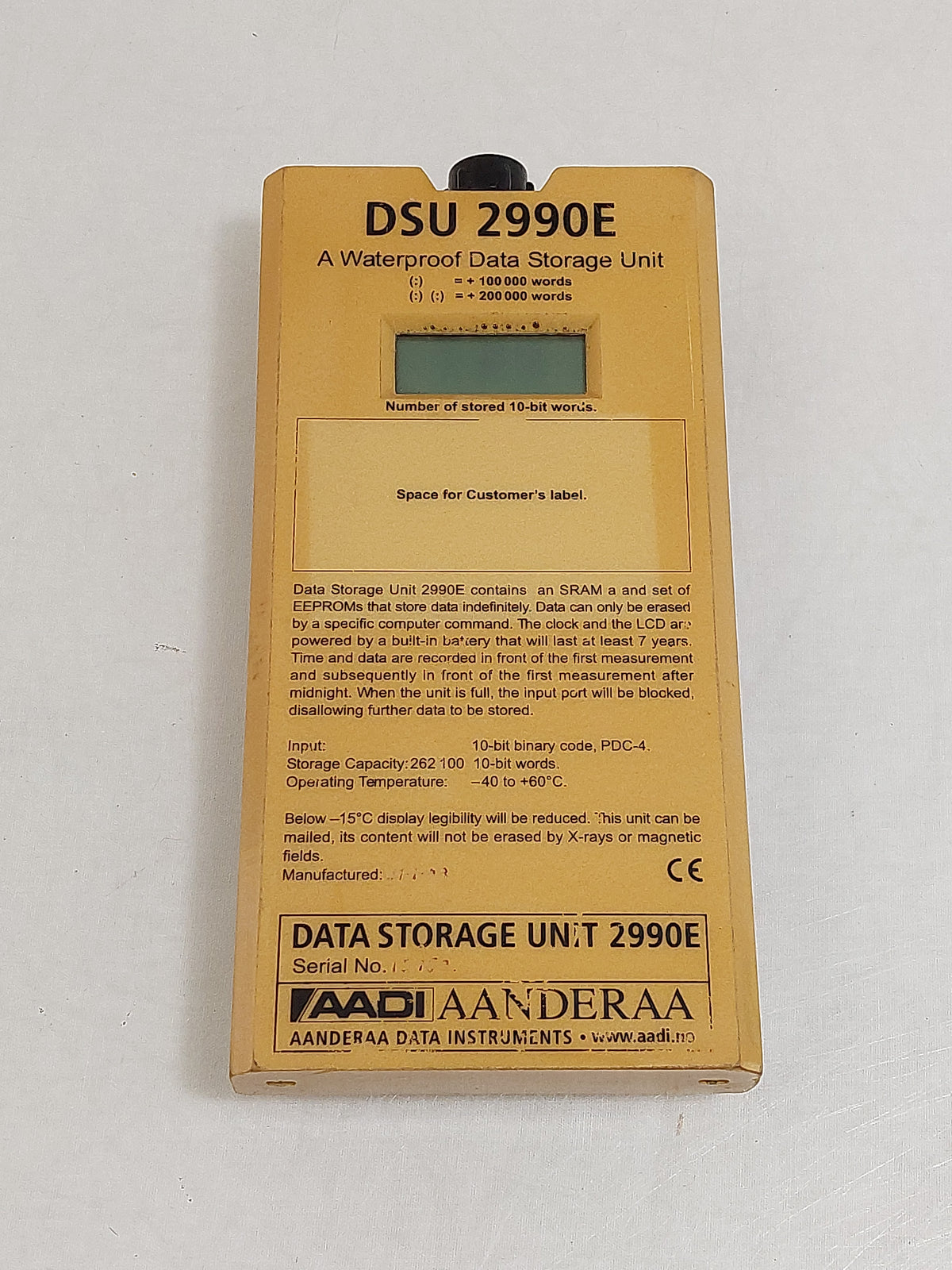 Aanderaa Data Storage Unit 2990E