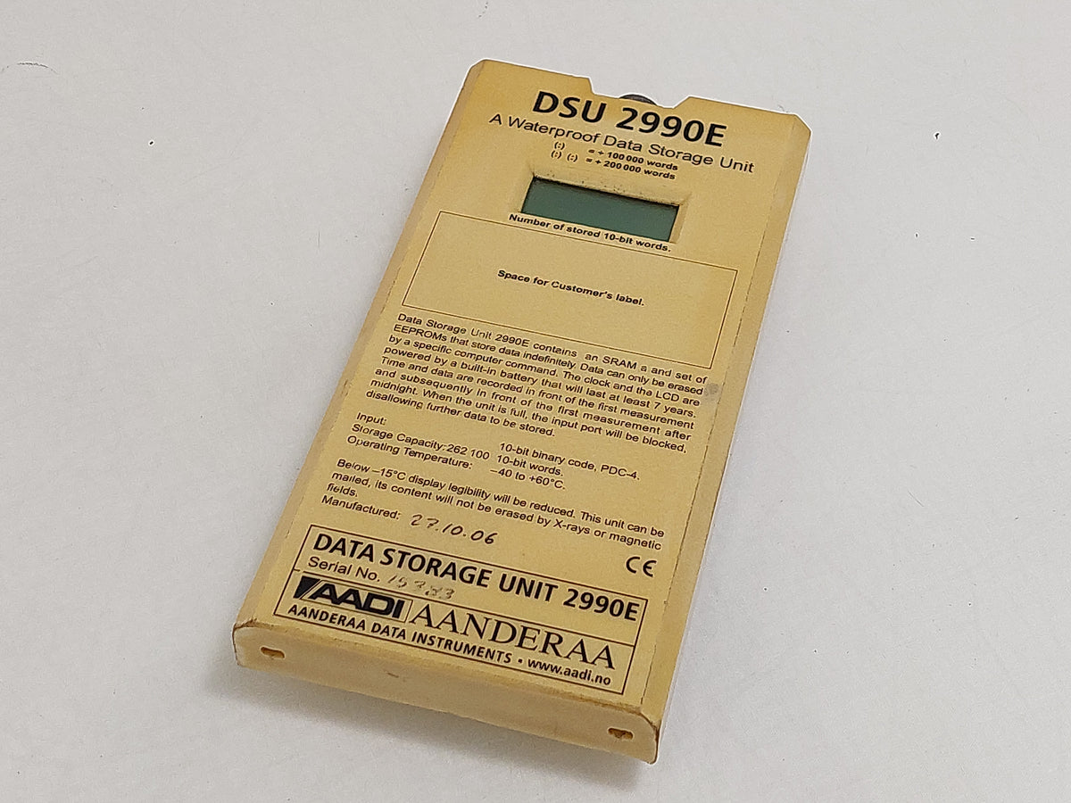 Aanderaa Data Storage Unit 2990E - Missing Port Cover
