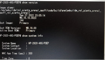 HPE Aruba 2920-48G-PoE+ Managed Layer 3 Switch (J9729A) | Regulatory Model: RSVLC-1201B