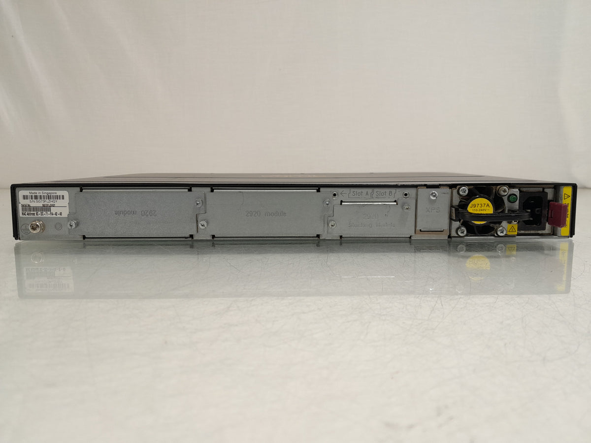 HPE Aruba 2920-48G-PoE+ Managed Layer 3 Switch (J9729A) | Regulatory Model: RSVLC-1201B