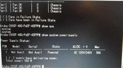 HPE Aruba 2930F 48G PoE+ 4SFP+ 48-Port Gigabit Layer 3 Managed Network Switch (JL256A)