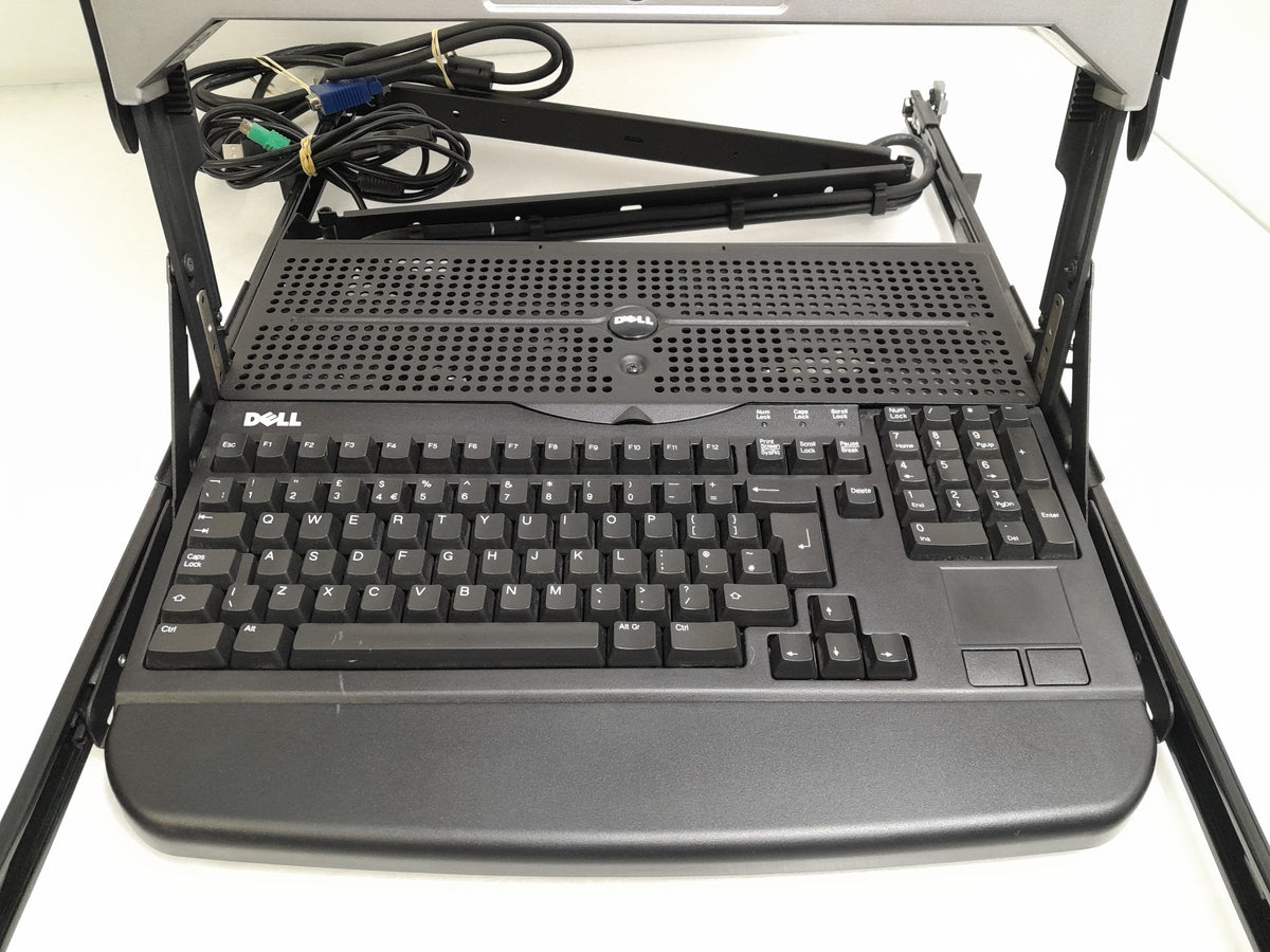 Dell HP535 17FP 1U Rackmount KMM Server Console with Rail Kit & Cables