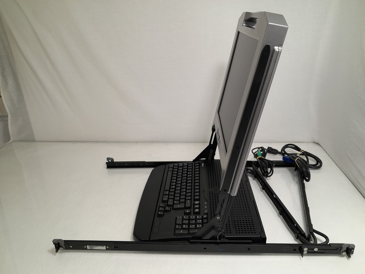 Dell HP535 17FP 1U Rackmount KMM Server Console with Rail Kit & Cables