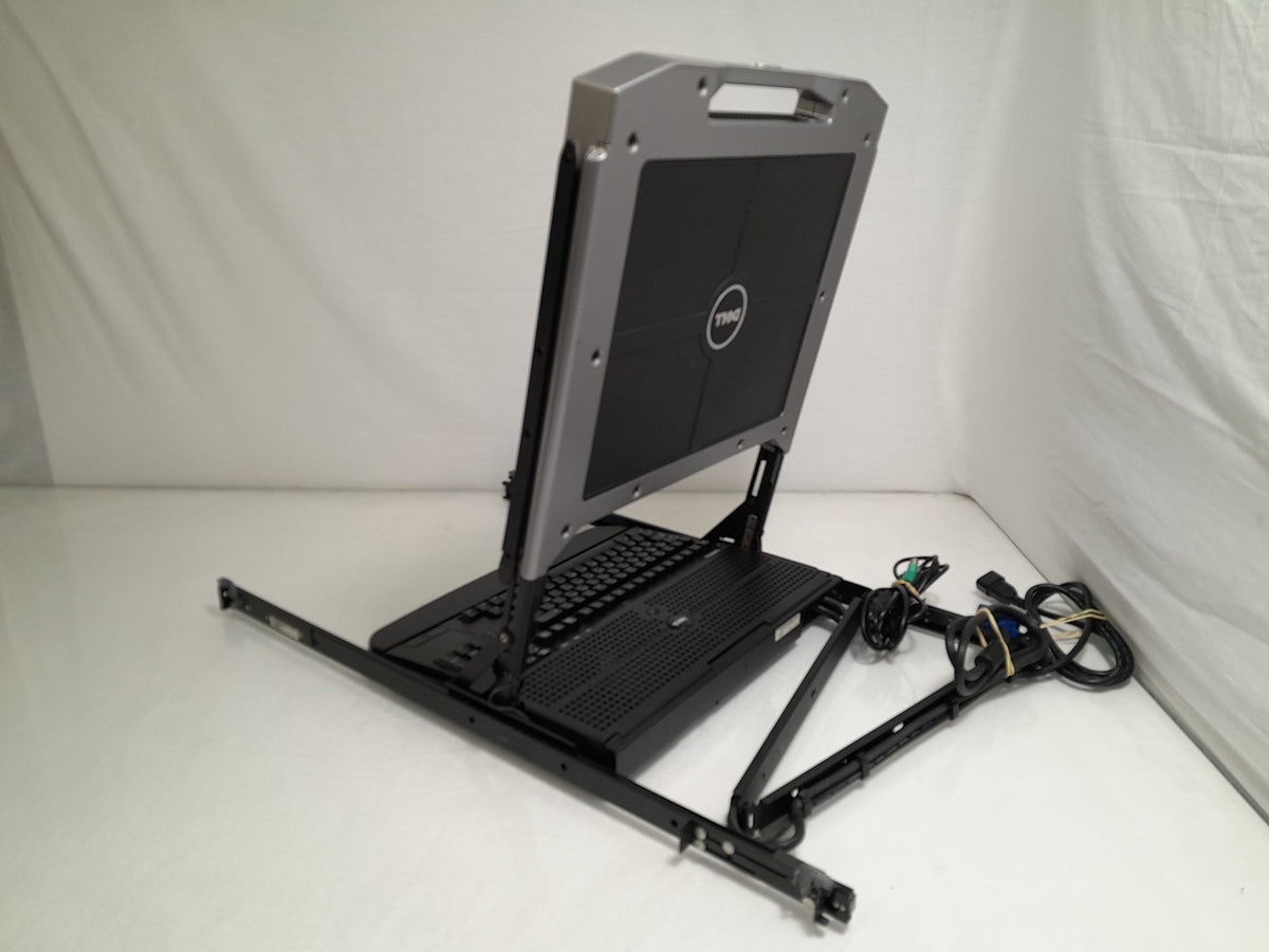 Dell HP535 17FP 1U Rackmount KMM Server Console with Rail Kit & Cables