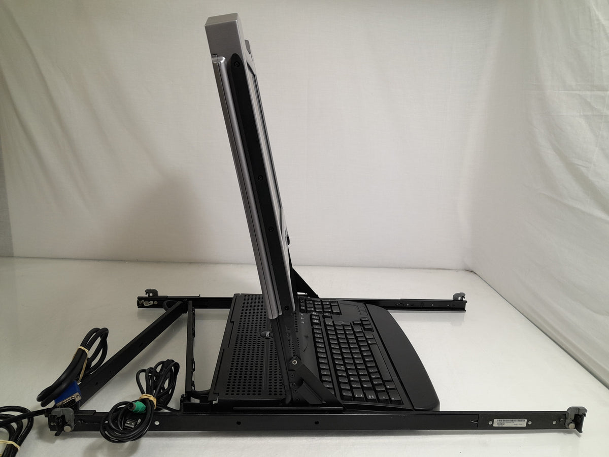 Dell HP535 17FP 1U Rackmount KMM Server Console with Rail Kit & Cables