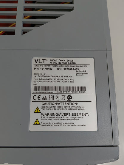 Danfoss VLT HVAC Basic Drive FC-101P11KT