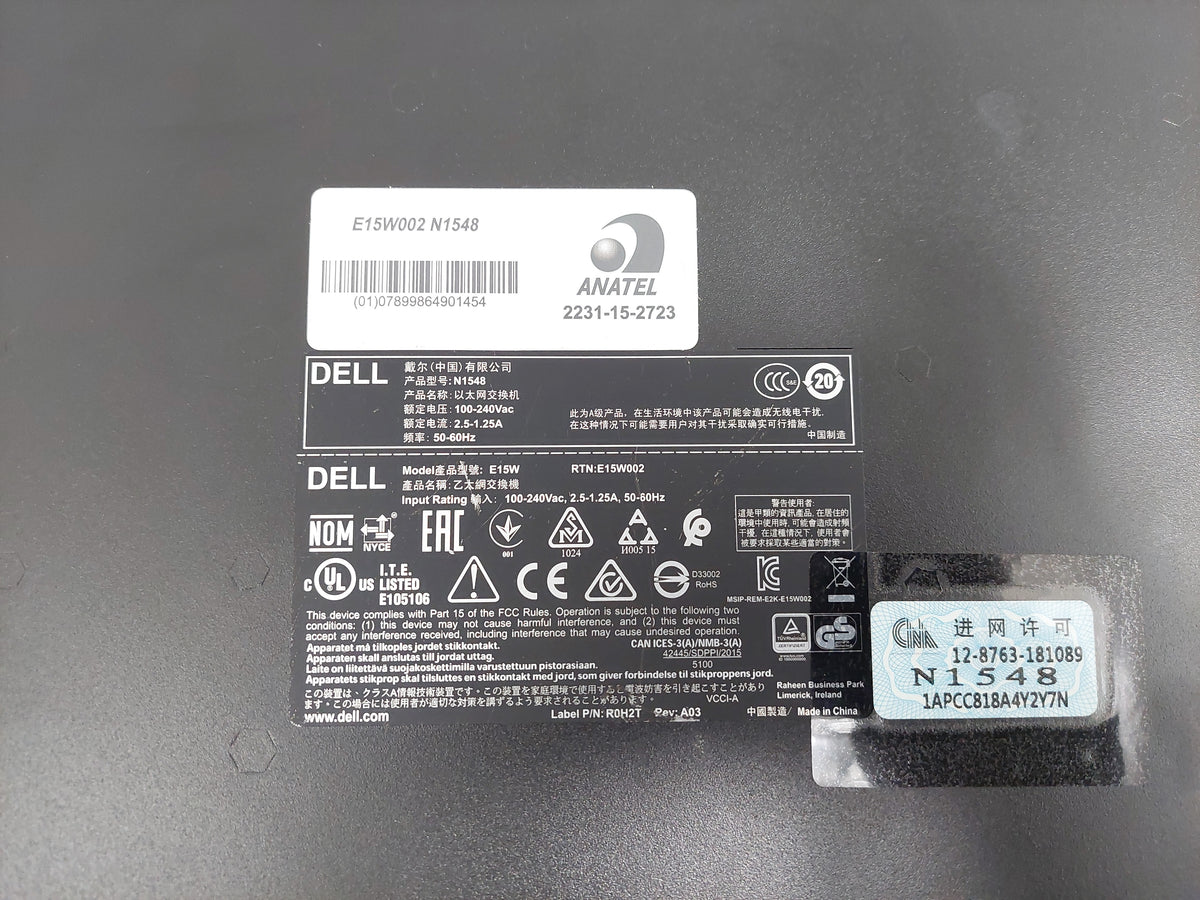 Dell Networking N1548 48 Port Gigabit 4 SFP 10G Network Switch