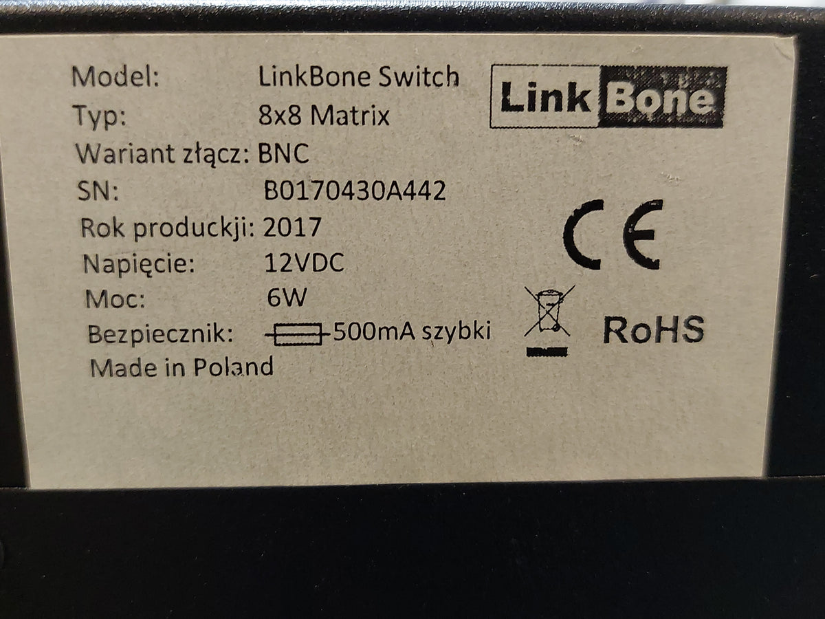LinkBone 8x8 BNC Matrix Switch