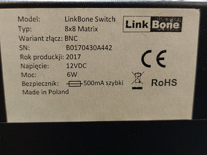 LinkBone 8x8 BNC Matrix Switch