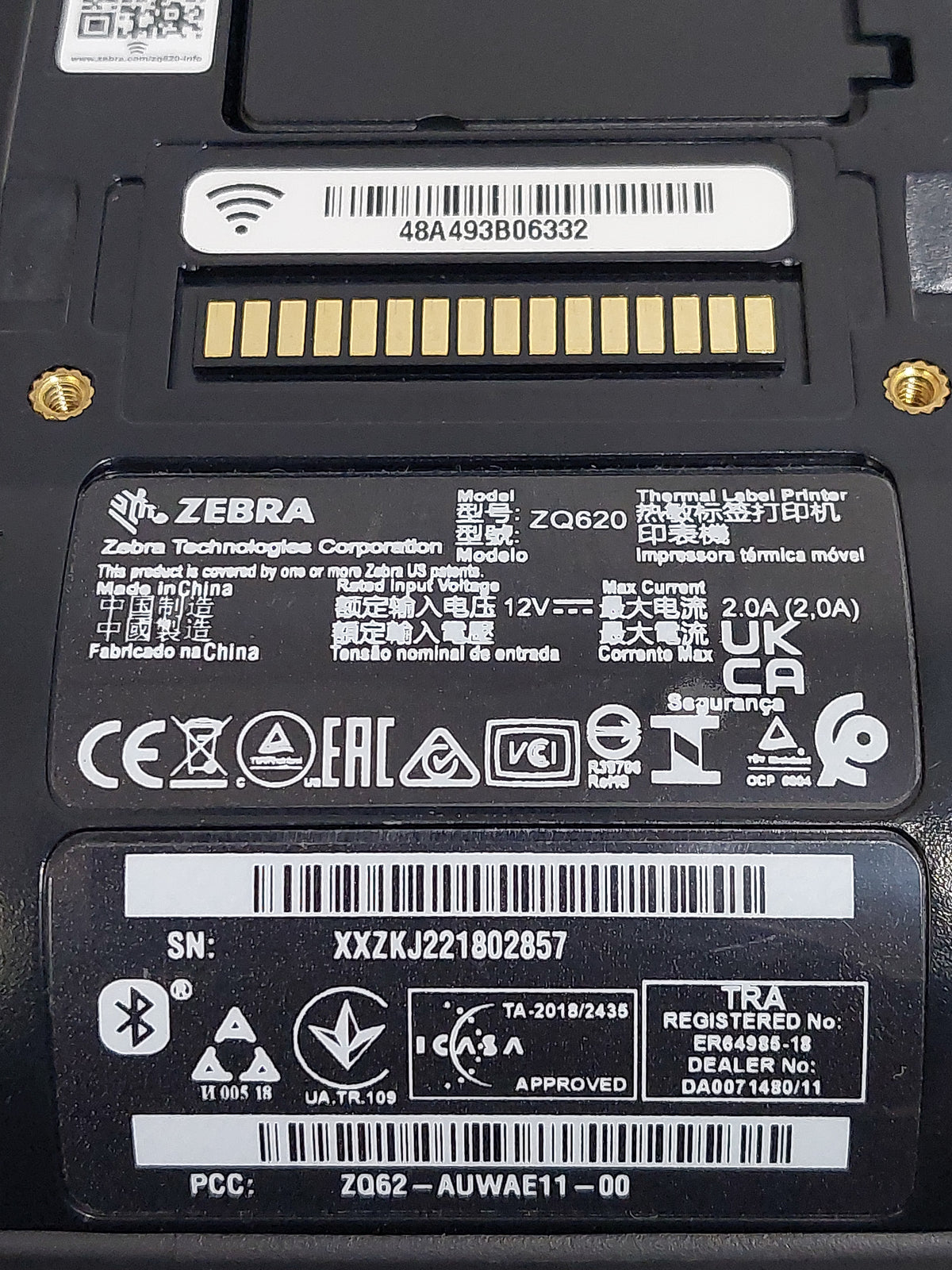 Zebra ZQ620 3-Inch Mobile Printer
