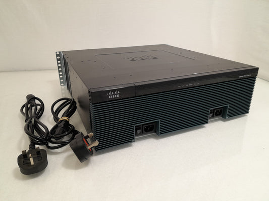 Cisco 3925 Unified Voice ISR Bundle w/ SPE100 - Dual PWR AC - VWIC3-2MFT - 192-Ch DSP