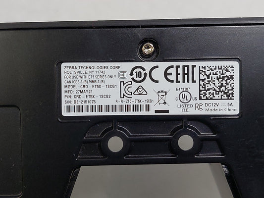 Zebra CRD-ET5X-1SCG1 ET5X 1-Slot Charge-Only Cradle