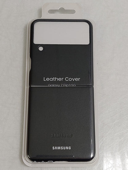 Samsung EF-VF711 Black Leather Cover Galaxy Z Flip3 5G