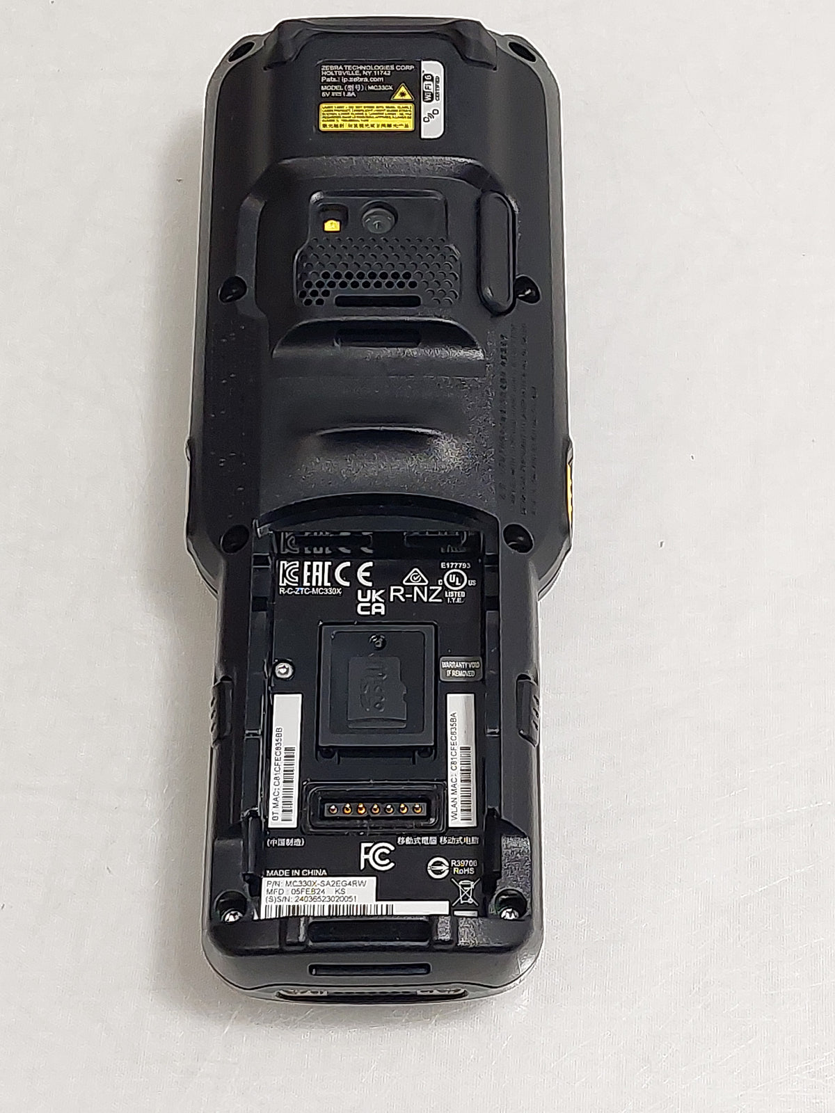Zebra MC330X-SA2EG4RW MC330X Android 11 32GB Handheld Mobile Computer Barcode Scanner