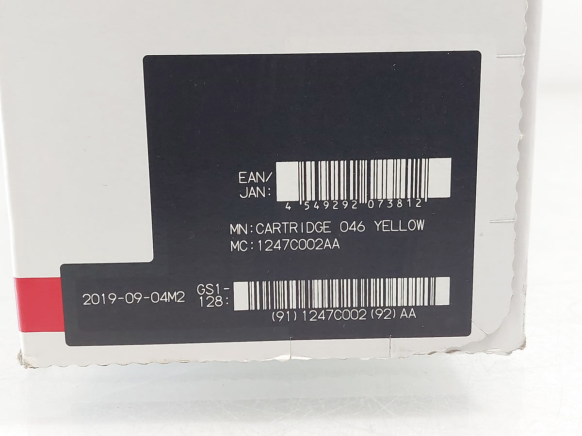 Genuine Canon 046 Yellow Toner Cartridge (1247C002) - New