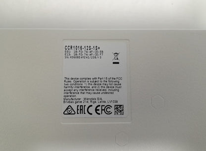 MikroTik Cloud Core Router CCR1016-12S-1S+