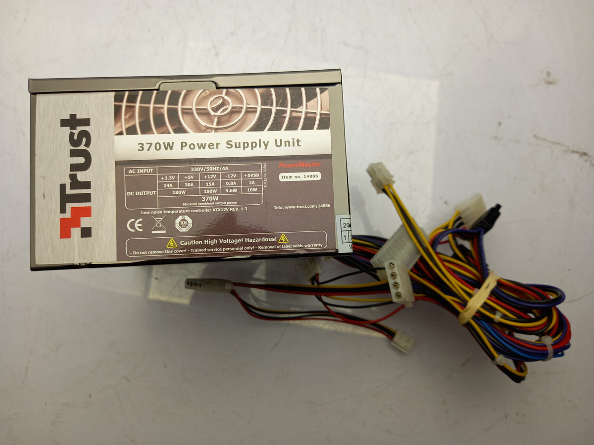 Trust 14886 370W Desktop PC ATX Computer Power Supply Unit
