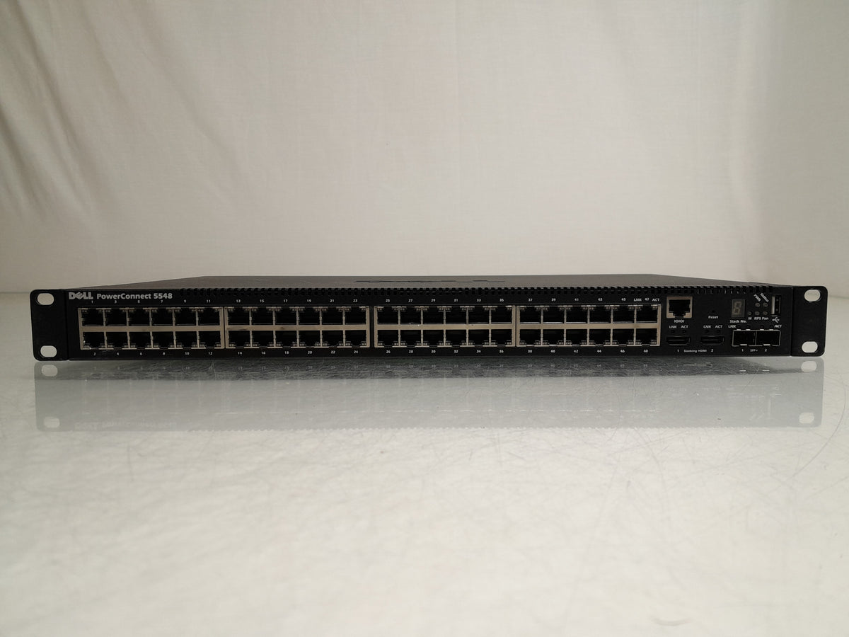 Dell PowerConnect 5548 48-Port Gig L3 Managed Switch with 2x 10Gb SFP+ and 2x HDMI Stacking Ports